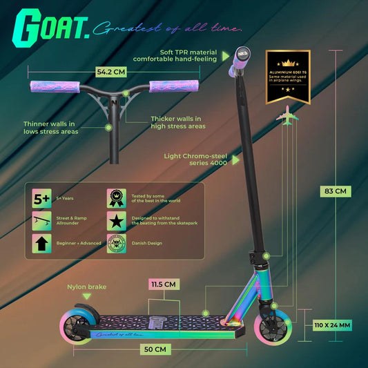 NKD Goat Stuntstep 83cm / 85cm Neochrome