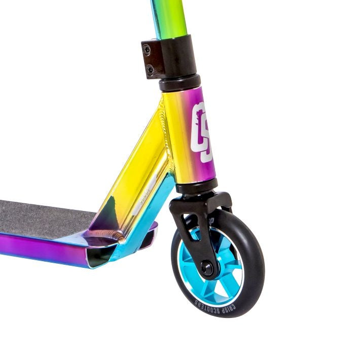 Crisp Surge Scooter Chrome Blue Green Purple