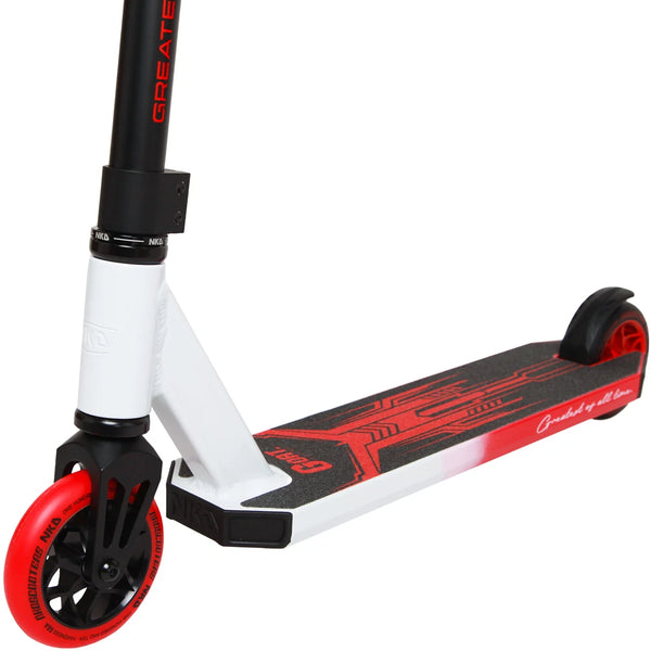 NKD Goat Stuntstep 83cm / 85cm Rood Zwart Wit