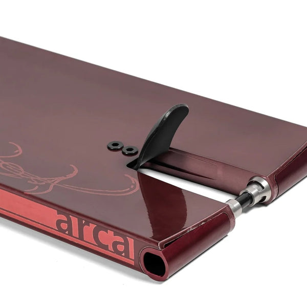 North Arca 6.75 x 22.5 Deck Wine Red Translucent