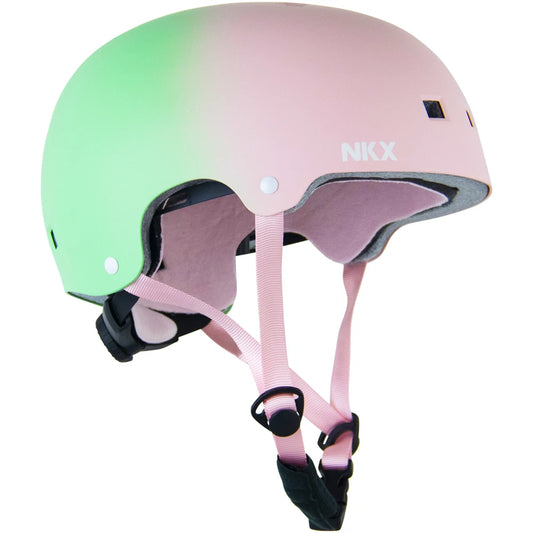 NKX Stuntstep Helm S / M / L Roze / Groen