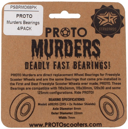 Proto Murder Bearings 4-Pack