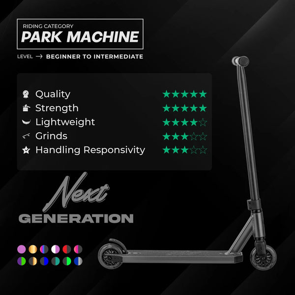 NKD Next Generation 2025 V2 Stuntstep 82cm / 79.5 cm Zwart Paars