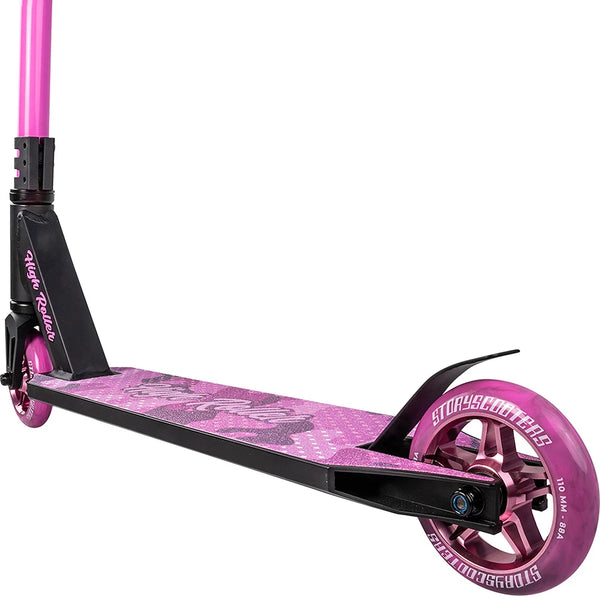 Story High Roller Stuntstep Roze Zwart 84cm