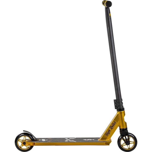 Story High Roller Stuntstep Zwart Goud 84cm