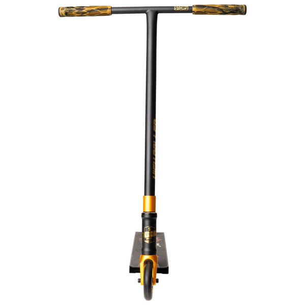 Story Extra High Pro Stuntstep Zwart Goud 87cm