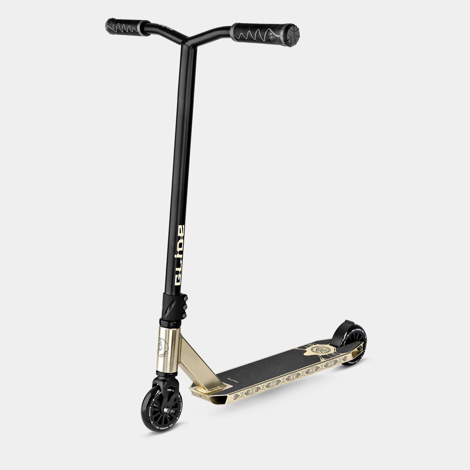Glide Stuntstep Zwart Goud 81cm